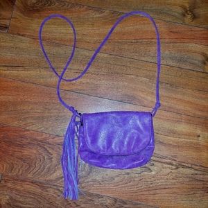 Womens  Purple Purse w/ tassle